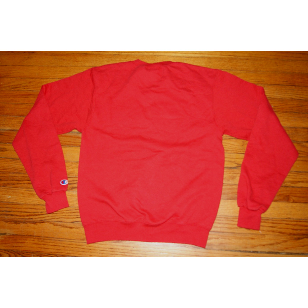 ILLINOIS STATE REDBIRDS ISU Red Champion Small Crewneck Sweatshirt Script Logo - Picture 4 of 8